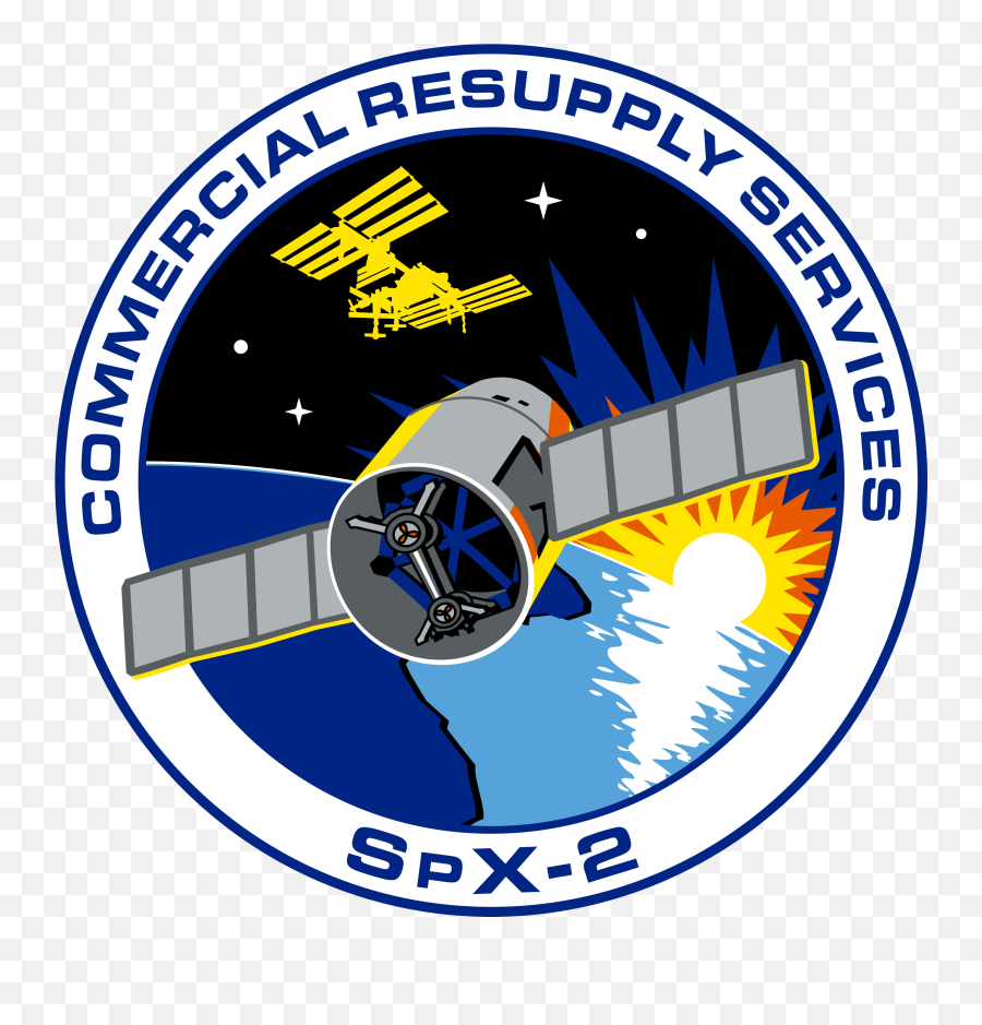 Spacex Crs - Aeronautical Engineering Emoji,Space X Logo