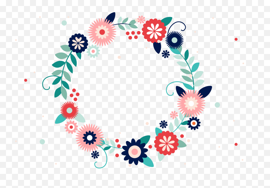 Floral Frame Png Emoji,Floral Transparent Background