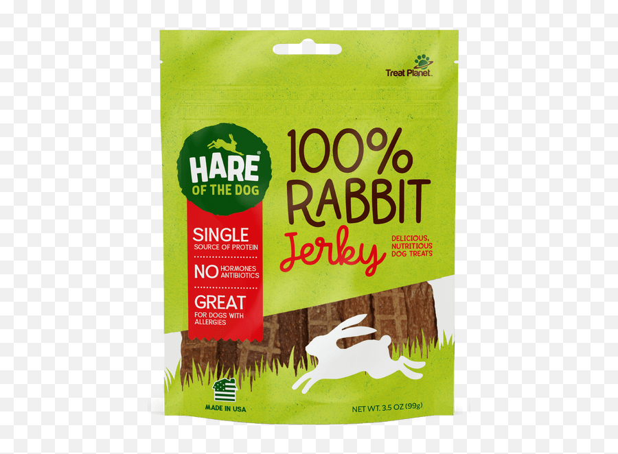 Hare Of The Dog 100 Rabbit Jerky Treat 35oz Emoji,Dog Treat Png