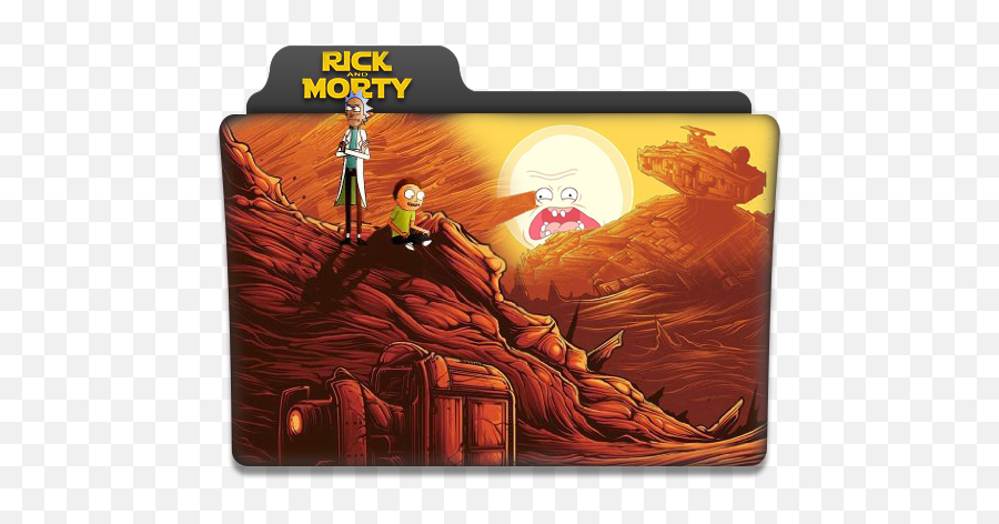 Rick And Morty Folder Icon Png - Rick Y Morty Emoji,Rick And Morty Png