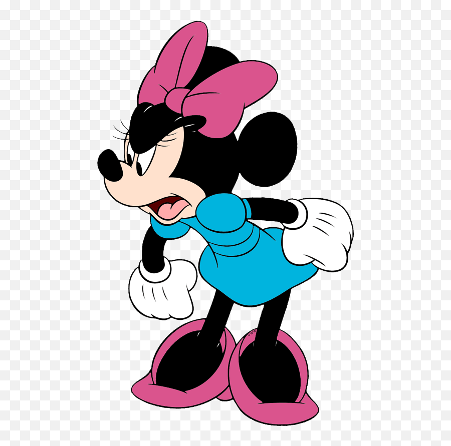 Angry Minnie - Minnie Mouse Clipart Angry Emoji,Mouse Clipart