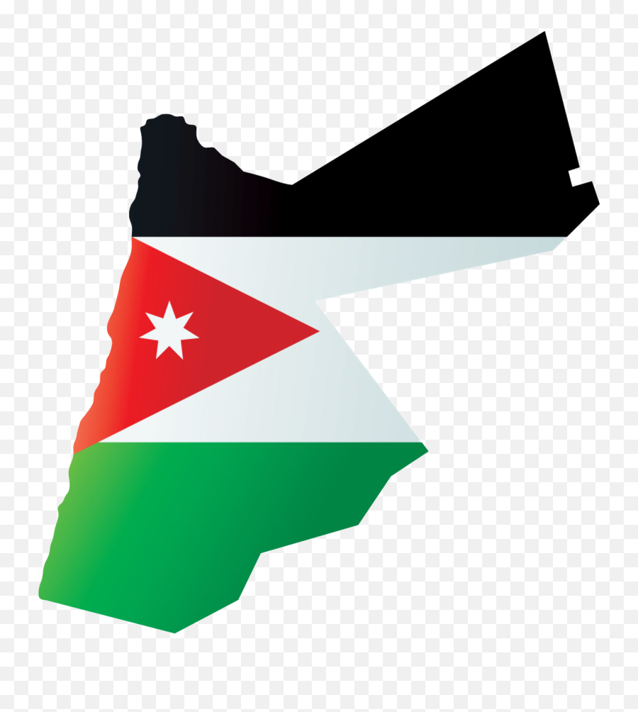 Jordan Flag Map - Jordan The Country Logo Clipart Full Jordan Map Flag Png Emoji,Jordan Logo Png