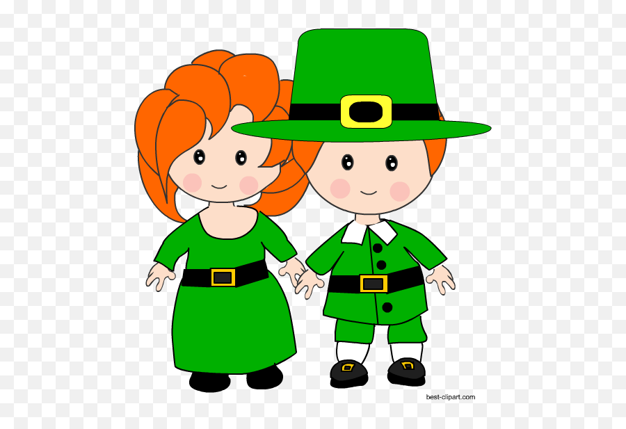 Free Saint Patricku0027s Day Clip Art Images And Graphics - St Day Boy And Girl Emoji,Free St.patricks Day Clipart