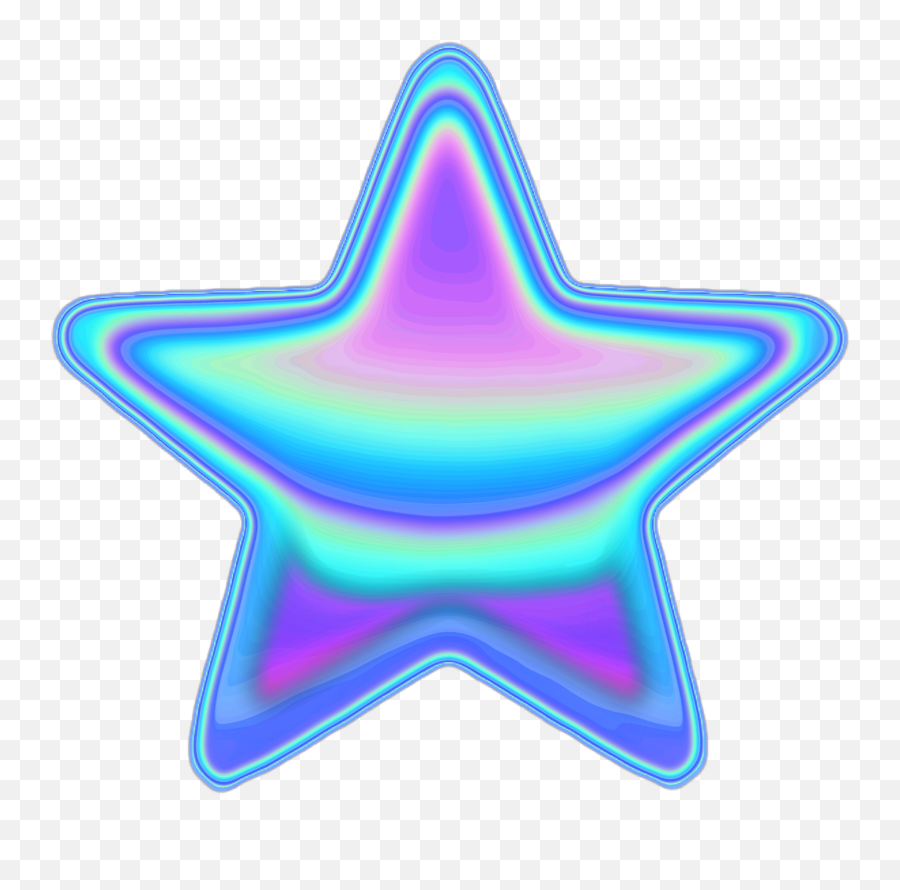 Star Emoji Background Color Sticker By Dinaaaaaah - Holographic Star Transparent Background,Background Color Transparent