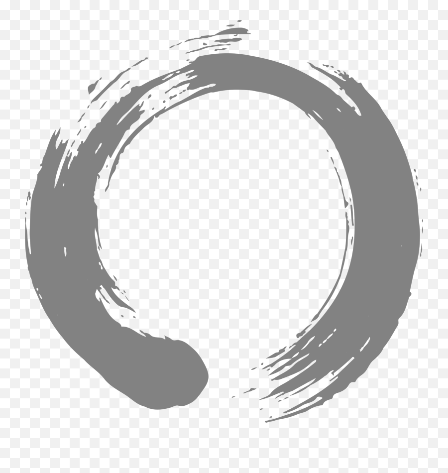 Zen Clipart Yoga Breathing - Grey Zen Circle Png Download Zen Circle Emoji,Circle Png