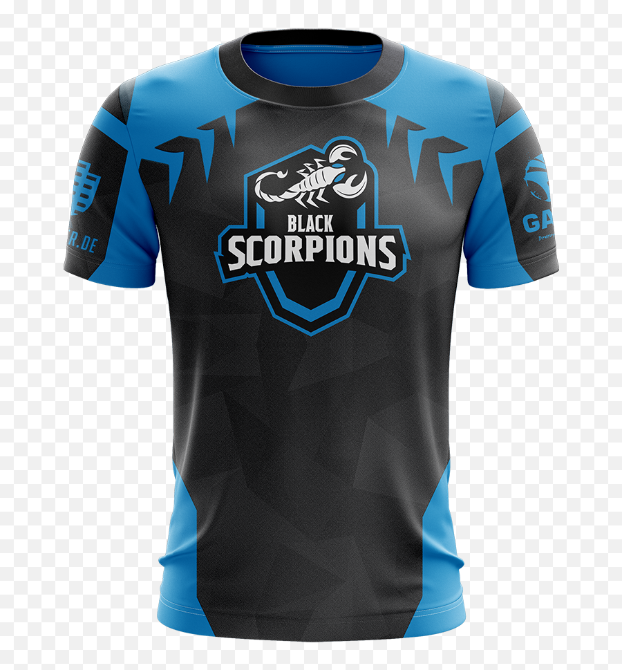 Black Scorpions Blue Jersey - T Shirt E Sports Emoji,Scorpions Logo