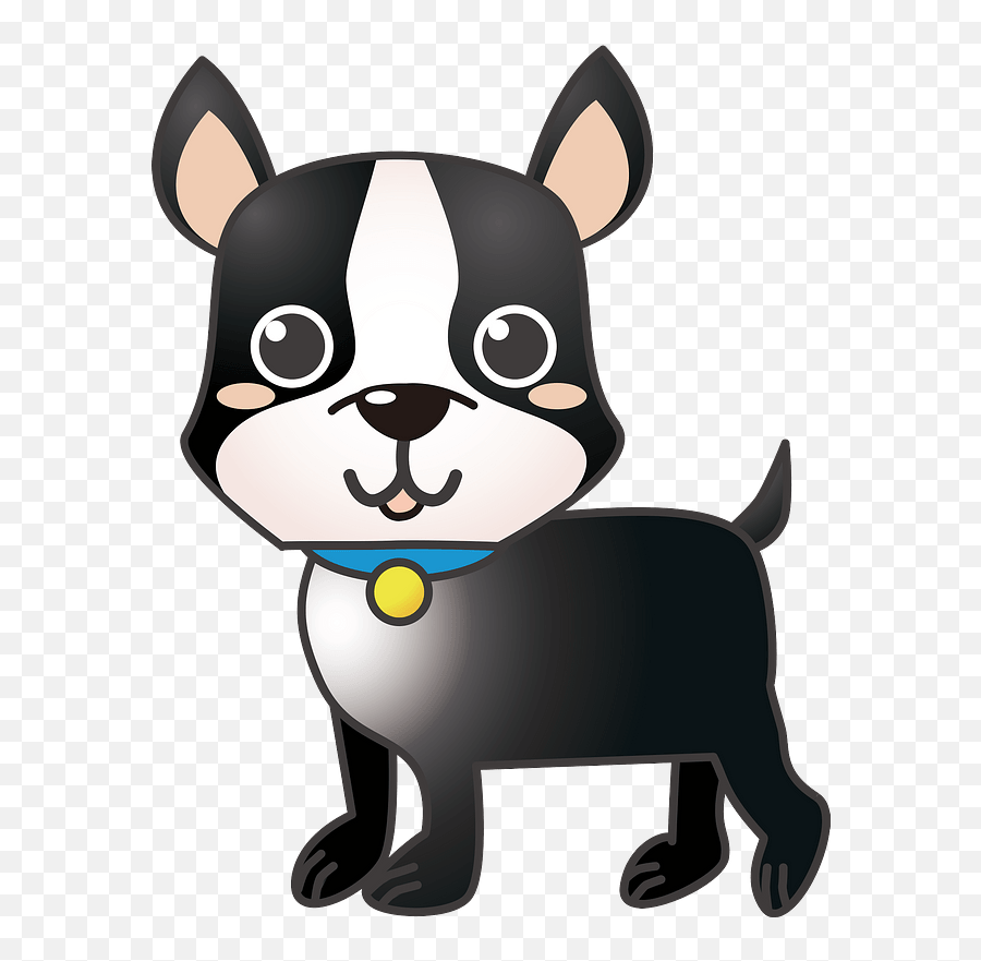 Boston Terrier Dog Clipart - Clip Art Royalty Free Boston Terrier Emoji,Boston Terrier Clipart