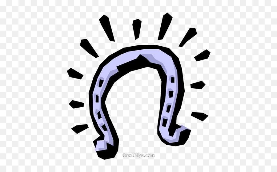 Horseshoe Royalty Free Vector Clip Art Illustration - Dot Emoji,Horseshoe Clipart