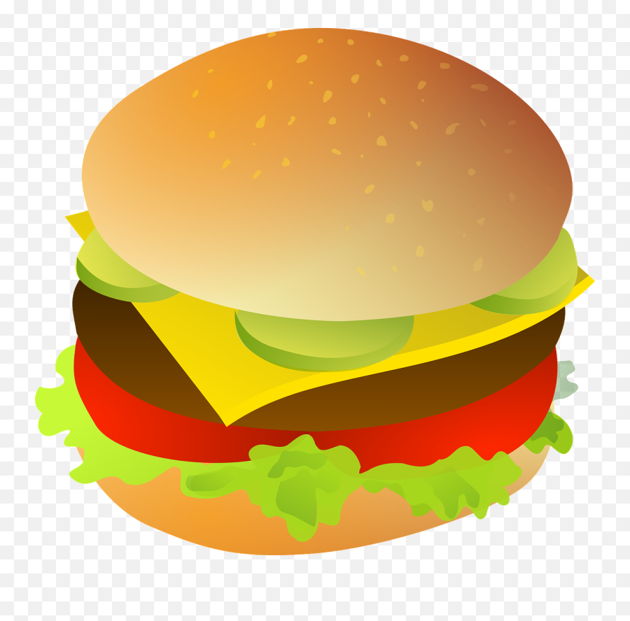 Hamburger Clipart - Cheese Burger Clipart Emoji,Hamburger Clipart