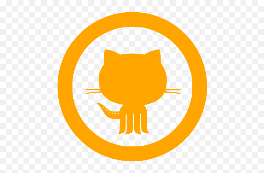 Orange Github 10 Icon Emoji,Github Png