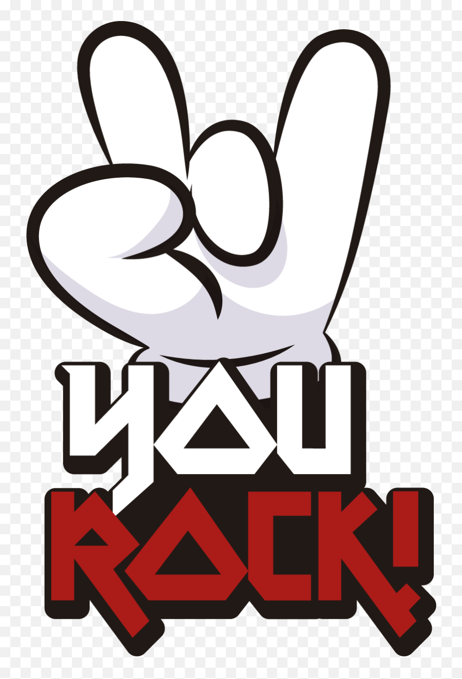 You Rock Sticker For Huawei - Frases Vinilo Rock Emoji,Huawei Logo