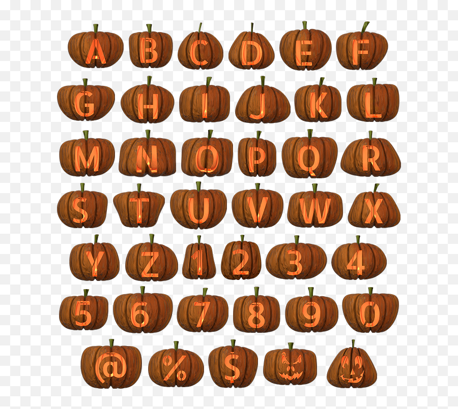 Jack - Ou0027lantern Font Traditional Halloween Typeface Emoji,Jack O Lantern Face Png