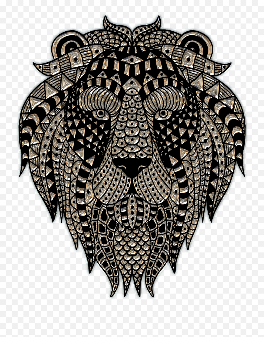 Lion Head Metallizer Png Art Png Picpng Emoji,Lion Face Png