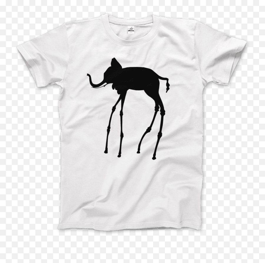 Salvador Dali The Elephants 1948 Artwork T - Shirt Emoji,Shirt With Elephant Logo