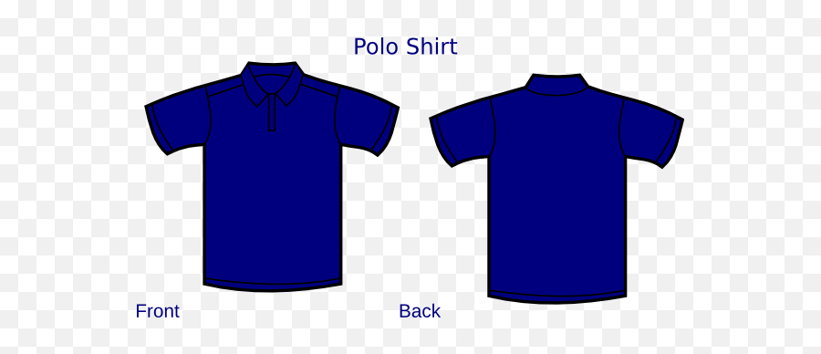 Dark Blue Polo Shirt Tempalte Clip Art At Clkercom - Vector Emoji,Polo Shirt With M Logo
