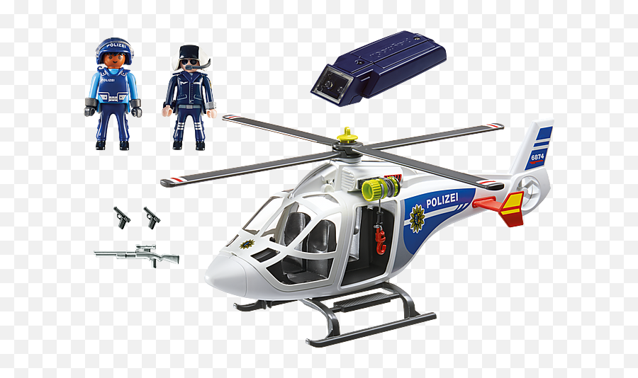 Playmobil - Police Helicopter With Led Searchlight Emoji,Searchlight Png