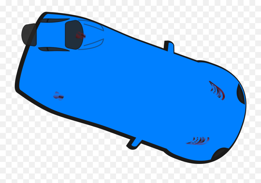 Blue Car - Top View 340 Svg Vector Blue Car Top View Emoji,Car Top View Png