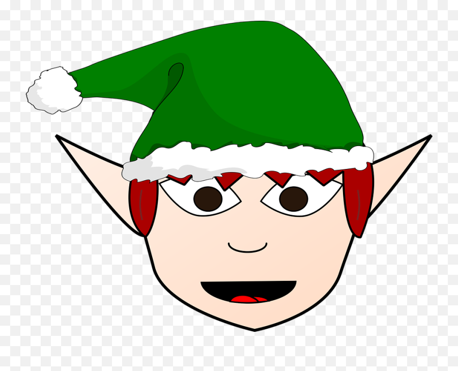 Christmas Elf - Free Vector Graphic On Pixabay Emoji,Christmas Elves Clipart