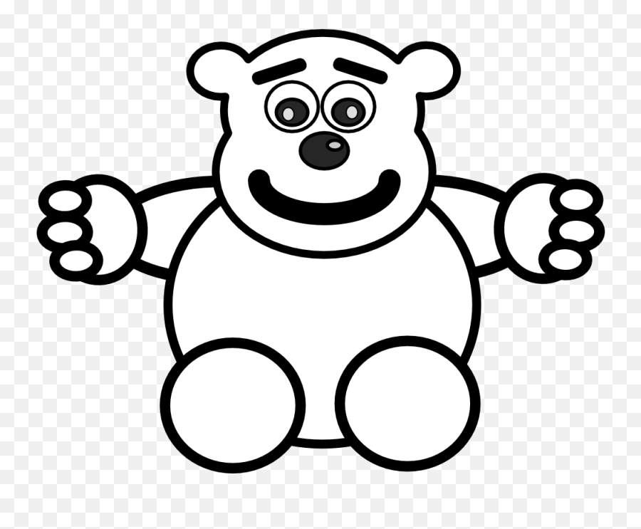 Clipart Teddy Bears - Clipartsco Bear Hug Clipart Black And White Emoji,Bear Clipart Black And White