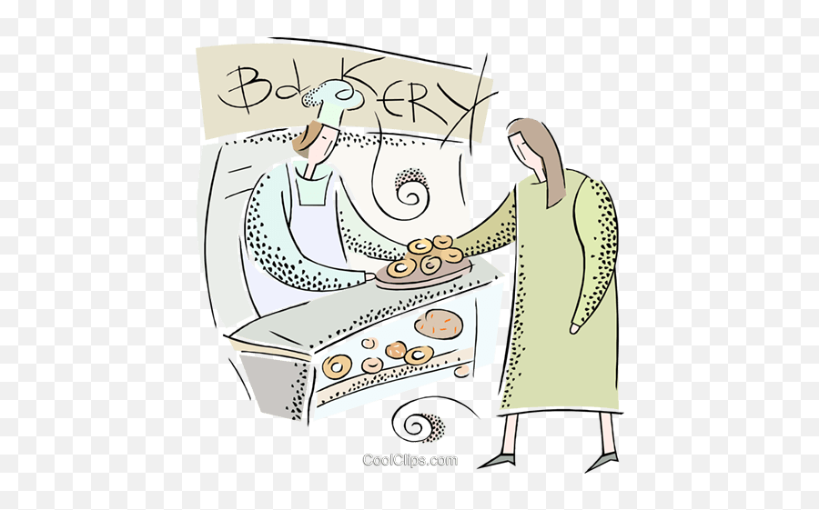 Bakery Royalty Free Vector Clip Art Illustration - Vc016365 Conversation Emoji,Bakery Clipart