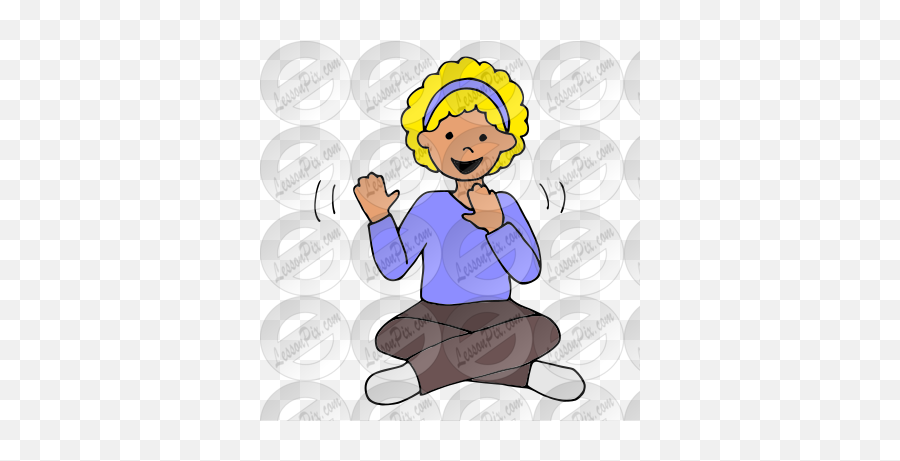 Sign Language Picture For Classroom Therapy Use - Great Senior Citizen Emoji,Language Clipart