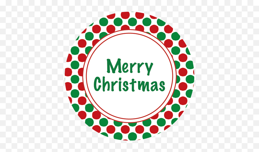 Download Polka Dot Merry Christmas - Merry Christmas Polka Dots Emoji,Merry Christmas Logo