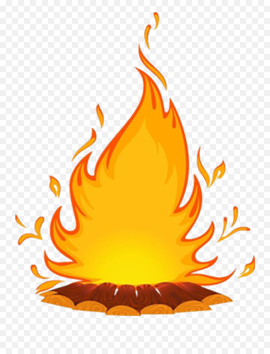 Fire Flames Clipart Png Image Free - Bonfire Vector Emoji,Flame Clipart
