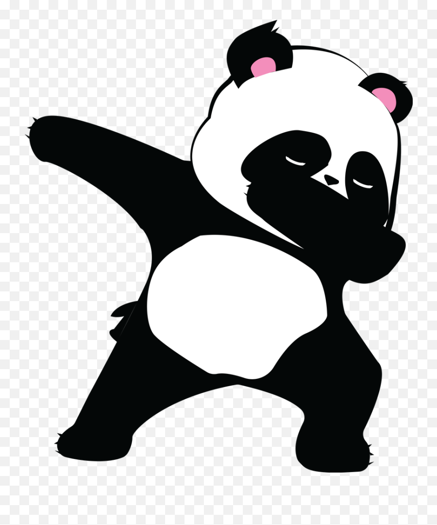 Pin - Dabbing Panda Emoji,Panda Clipart