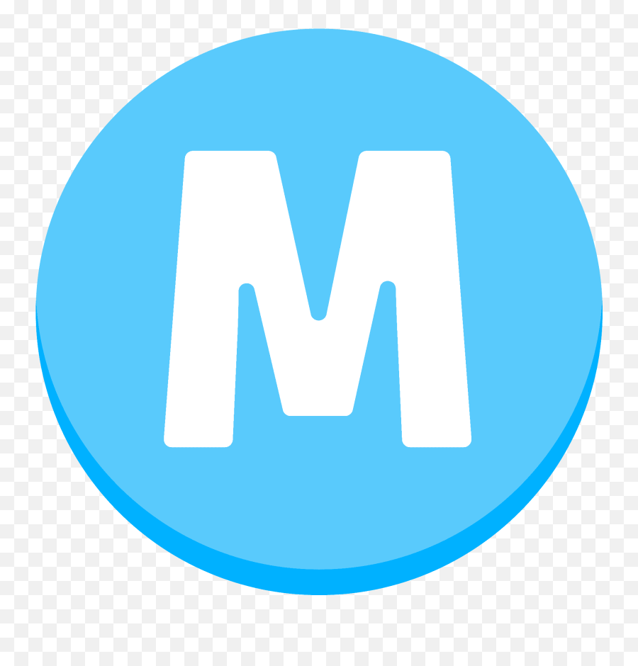 Circled M Emoji,M&m Clipart
