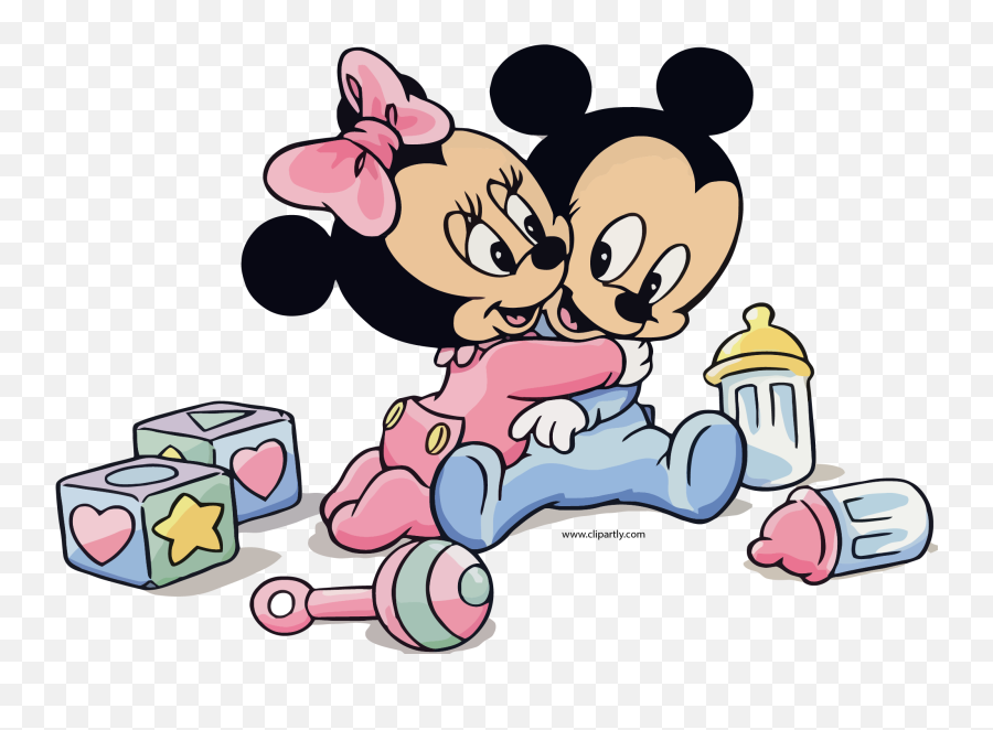 Mickey Mouse Clipart Png - Hug Clipart Mickey Mouse Baby Mickey En Minnie Mouse Baby Emoji,Mickey Ears Clipart