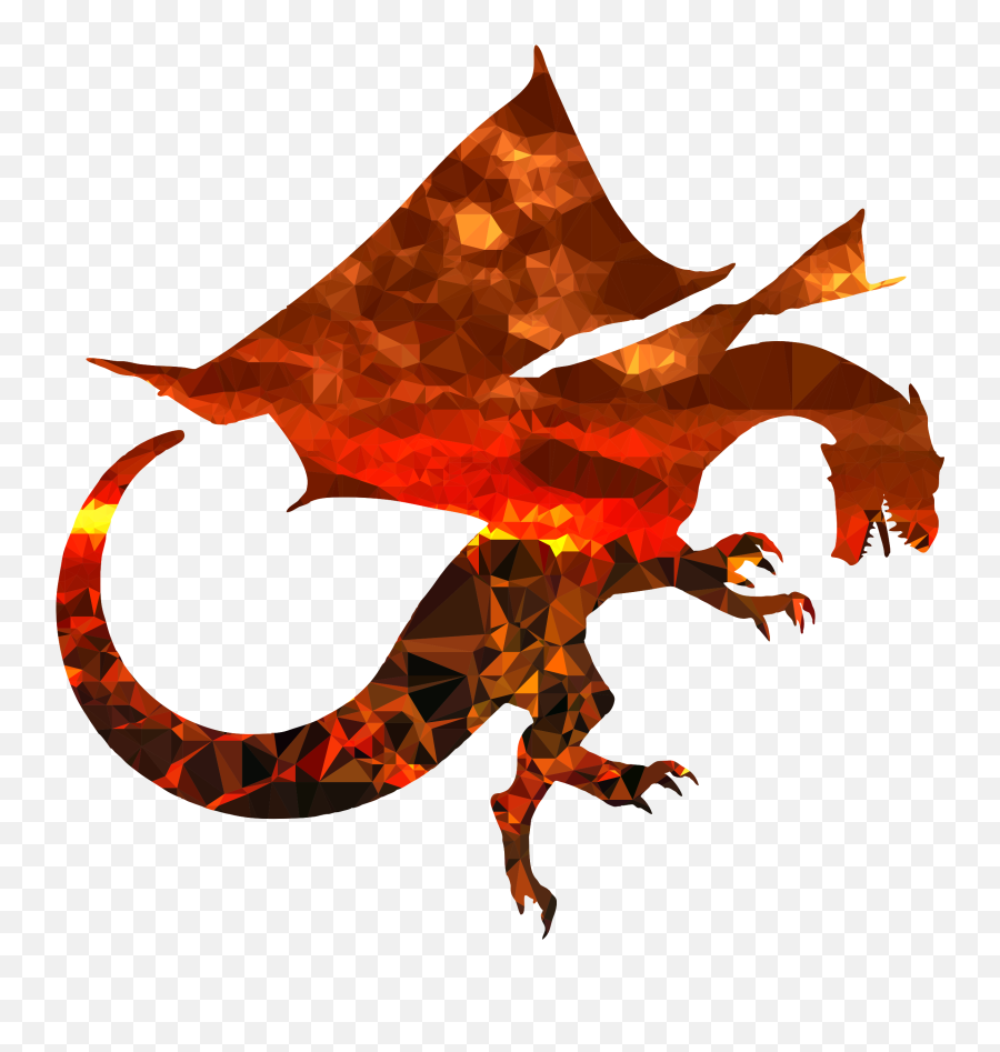 Dragon Png Image - Black Silhouette Dragon Png Transparent Dragon Silhouette Emoji,Red Dragon Png