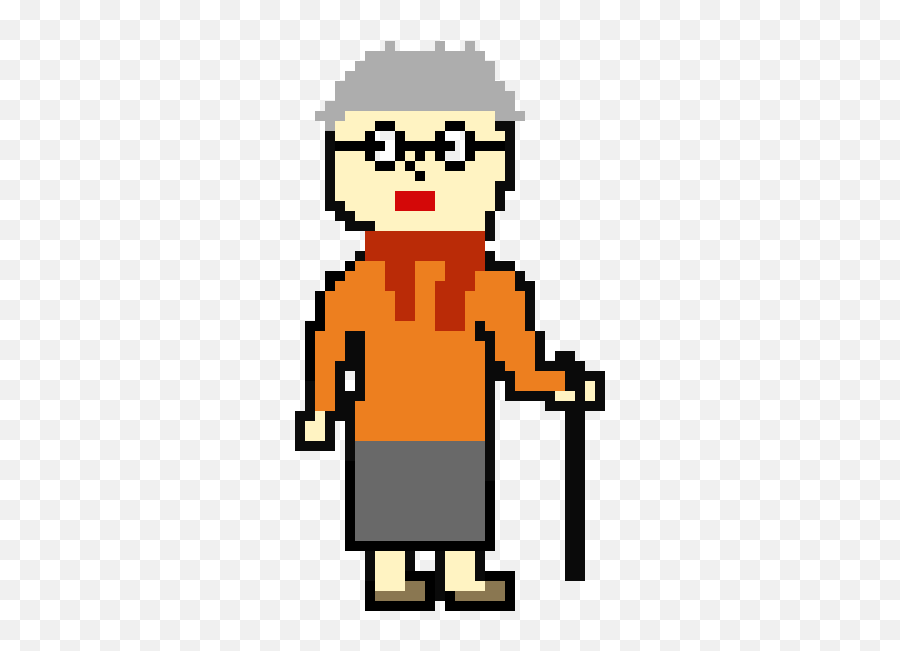Old Lady Pixel Art Pixel Art Maker - Fictional Character Emoji,Old Lady Png