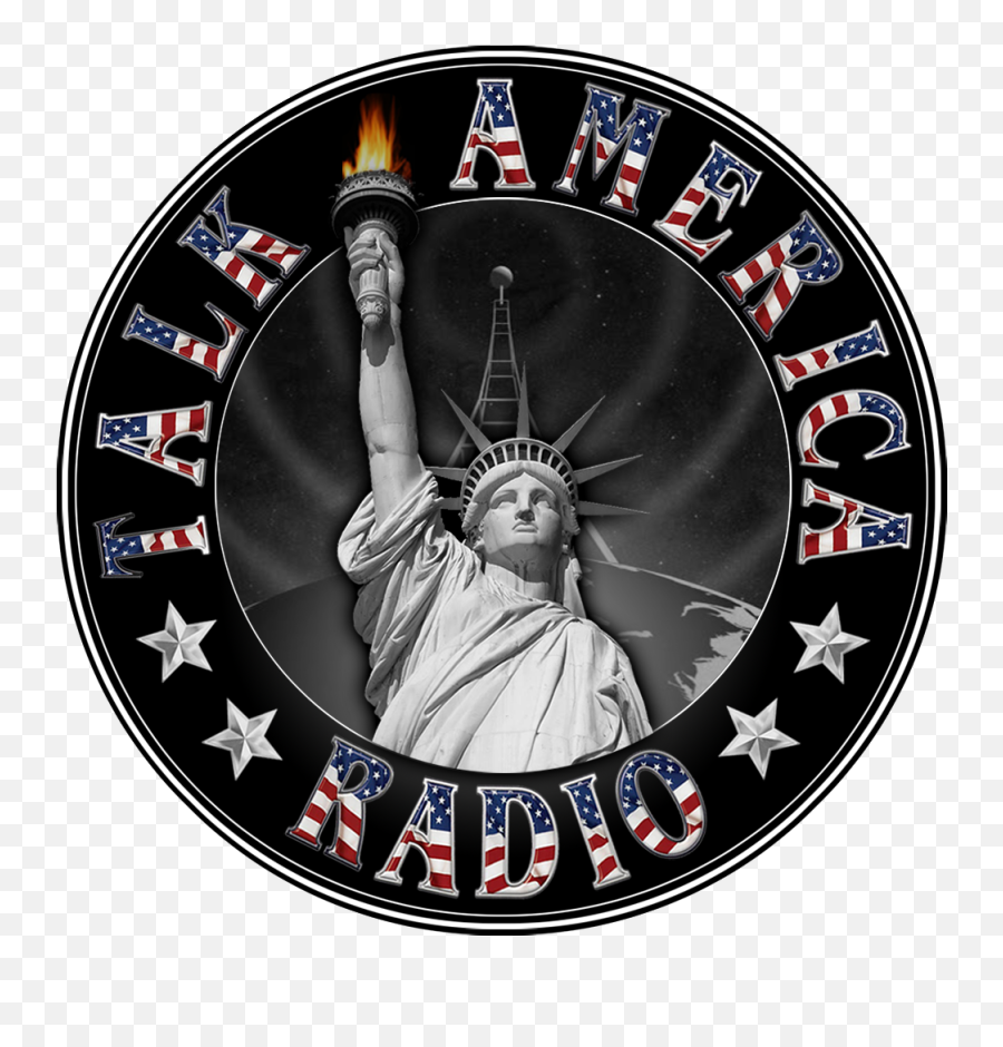 Download Talk America Radio - Adesivo De Cachorro Quente Emoji,Statue Of Liberty Logo