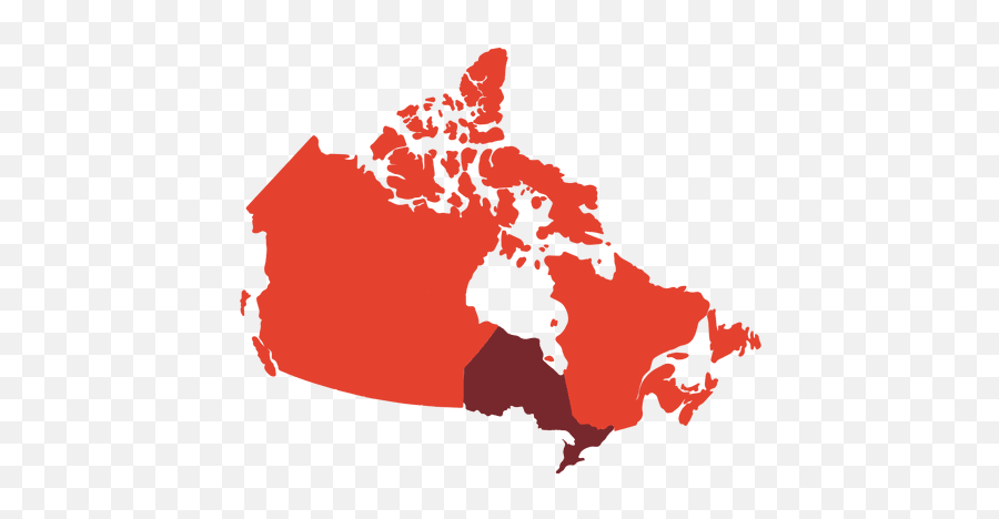 Canada Map Silhouette - Fish In Canada Map Emoji,Canada Png