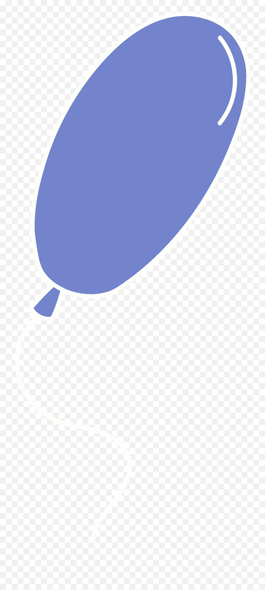 Blue Balloon Clipart - Oval Emoji,Blue Balloon Clipart