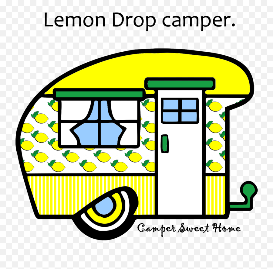 Lemons Clipart Lemon Drop - Vertical Emoji,Camper Clipart