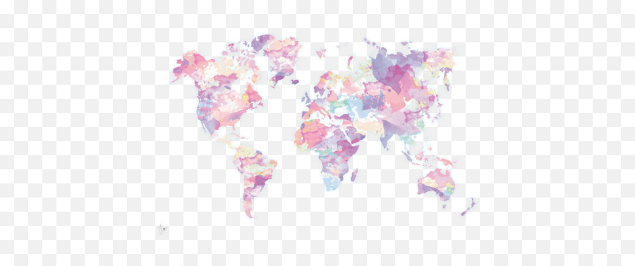 Transparent Tumblr - Google Search Water Color World Map Emoji,World Map Transparent