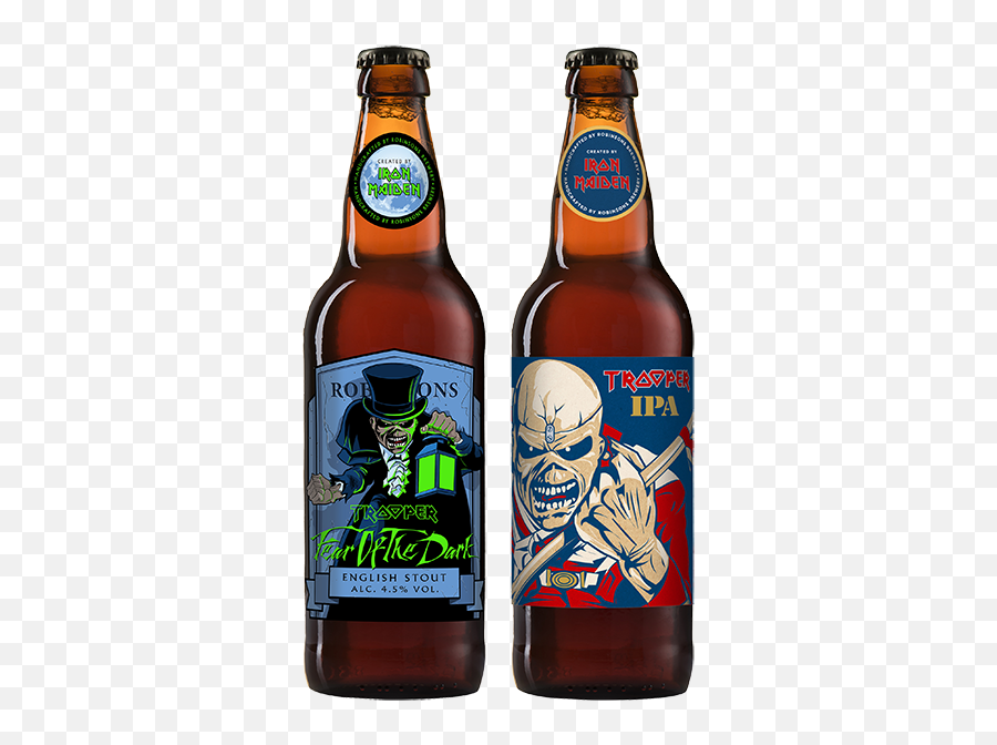 Iron Maiden Unveils Two New Beers - Biere Iron Maiden Trooper Emoji,Iron Maiden Logo