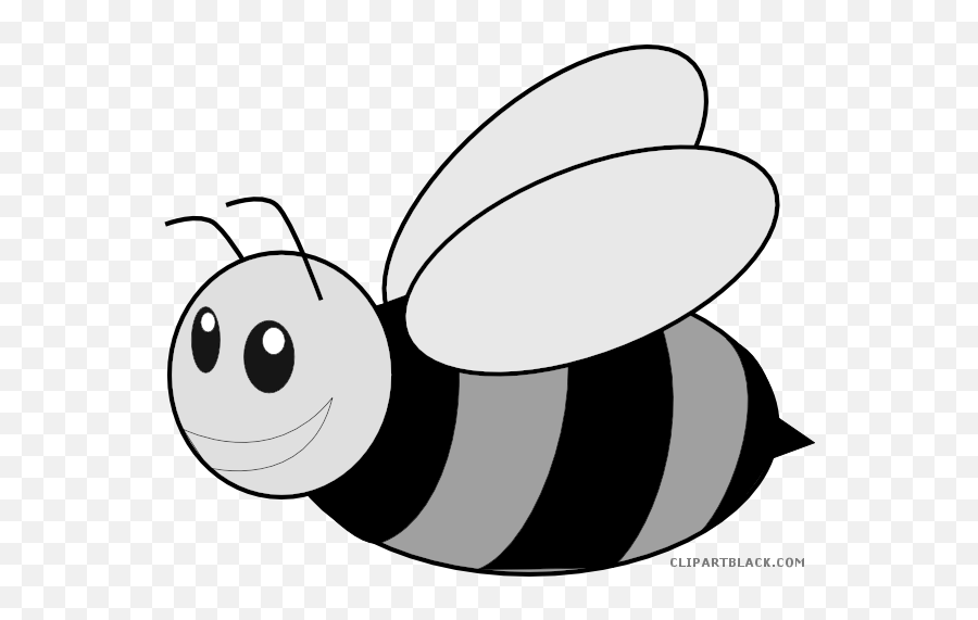 Honey Bee Animal Free Black White - Dot Emoji,Bee Clipart Black And White
