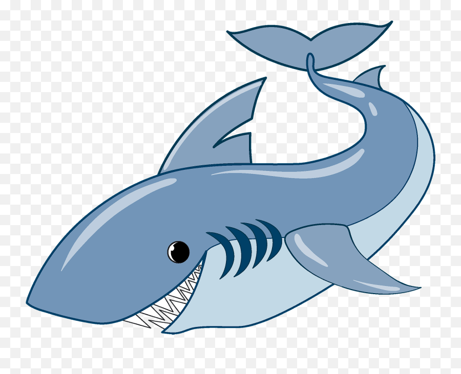 Shark Clipart - Great White Shark Emoji,Shark Clipart