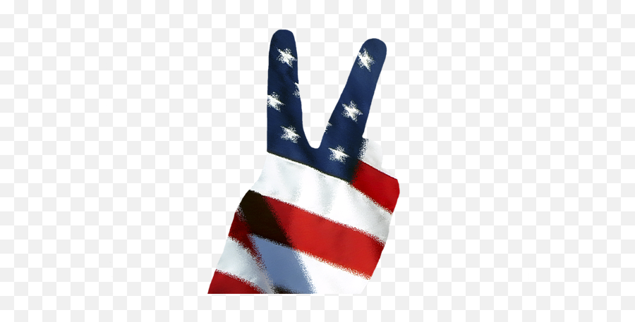 Stars And Stripes Peace Sign - American Emoji,Peace Sign Png