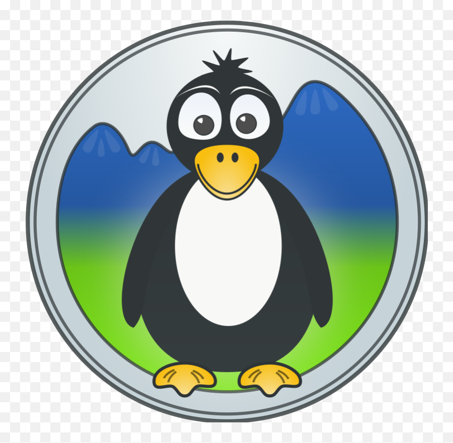 A Penguin In The Mountains Clip Art Download - Colon Cancer Clip Art Emoji,Blanket Clipart