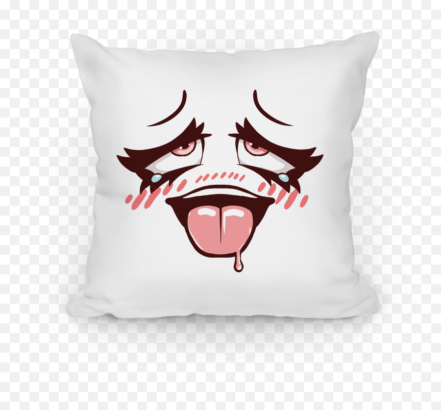 Ahegao Face Pillows - Fictional Character Emoji,Ahegao Png