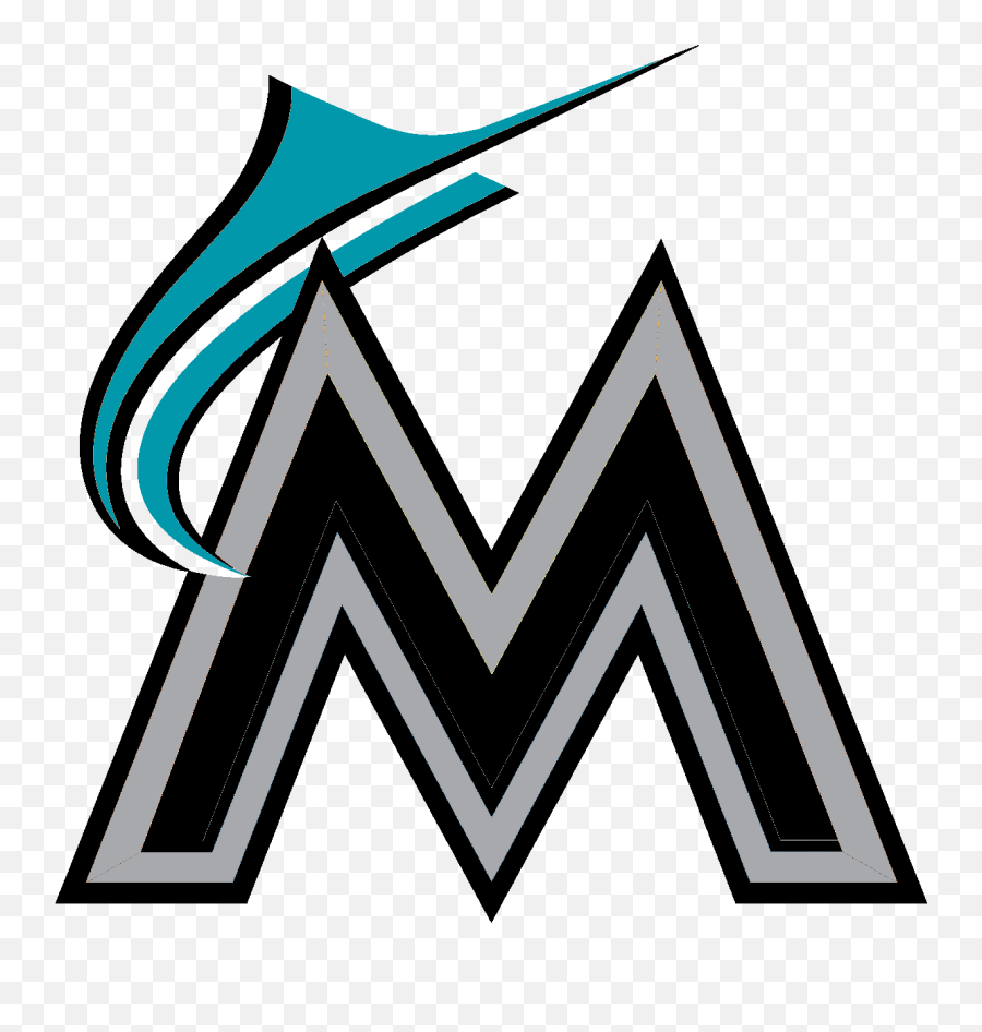 Caps And Revised Logos For Mlb Teams - Miami Marlins Logo Transparent Emoji,M Logo
