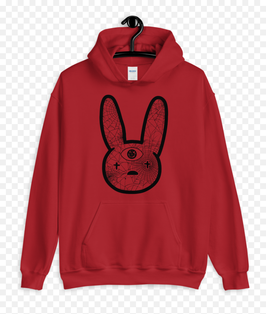 Hoodies - Make Music Not Friends Emoji,Bad Bunny Logo