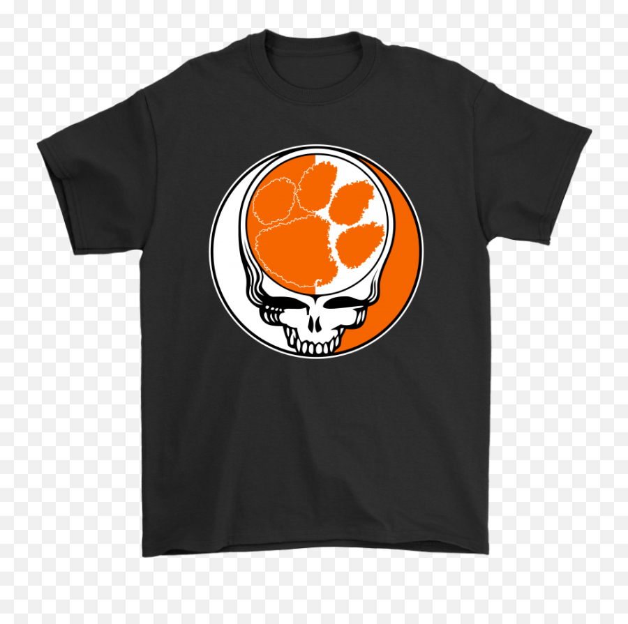The Grateful Dead X Clemson Tigers Logo - Funny Chargers Shirt Emoji,Clemson Tigers Logo