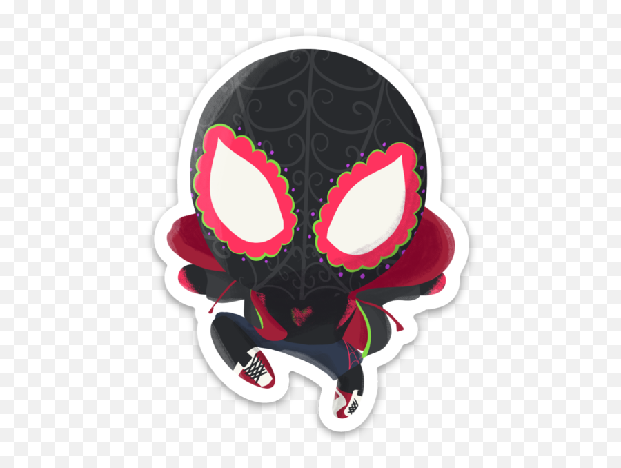 Miles Morales - Spiderman Day Of The Dead 3 Miles Morales Stickers Transparent Npg Emoji,Miles Morales Png