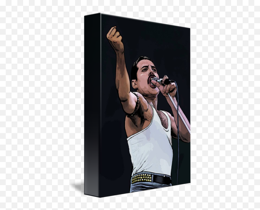 Freddie Mercury Of Queen By Dan Avenell - Freddie Mercury Emoji,Freddie Mercury Png