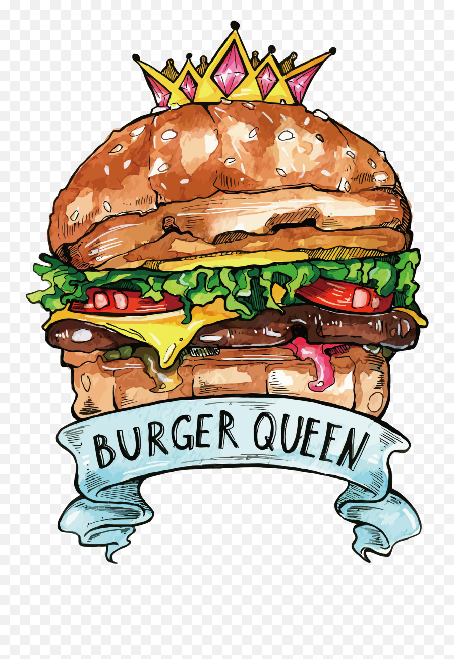 Download King Hamburger Food Cheeseburger Fast Burger Vector - Vector Burger King Emoji,Burger Transparent
