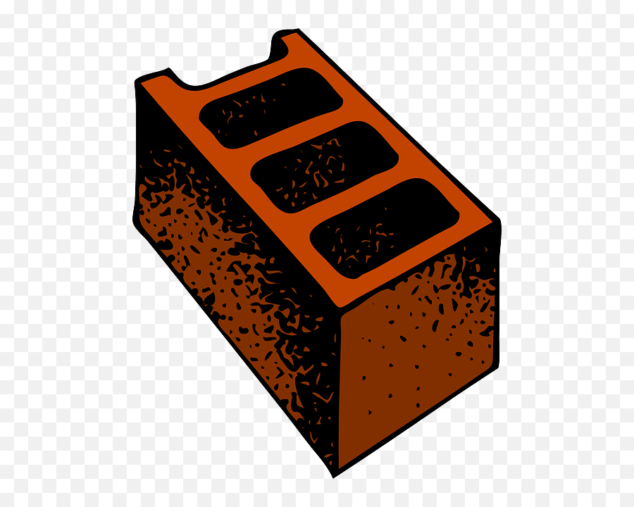 Red Building Brick Clip Art At Clkercom - Vector Clip Art Clipart Cartoon Brick Emoji,Brick Png